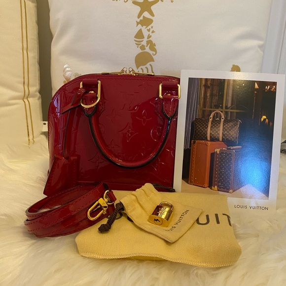 -SOMEWHAT RARE-💯% Authentic Vuitton Alma BB Rose Indien - Picture 17 of 17